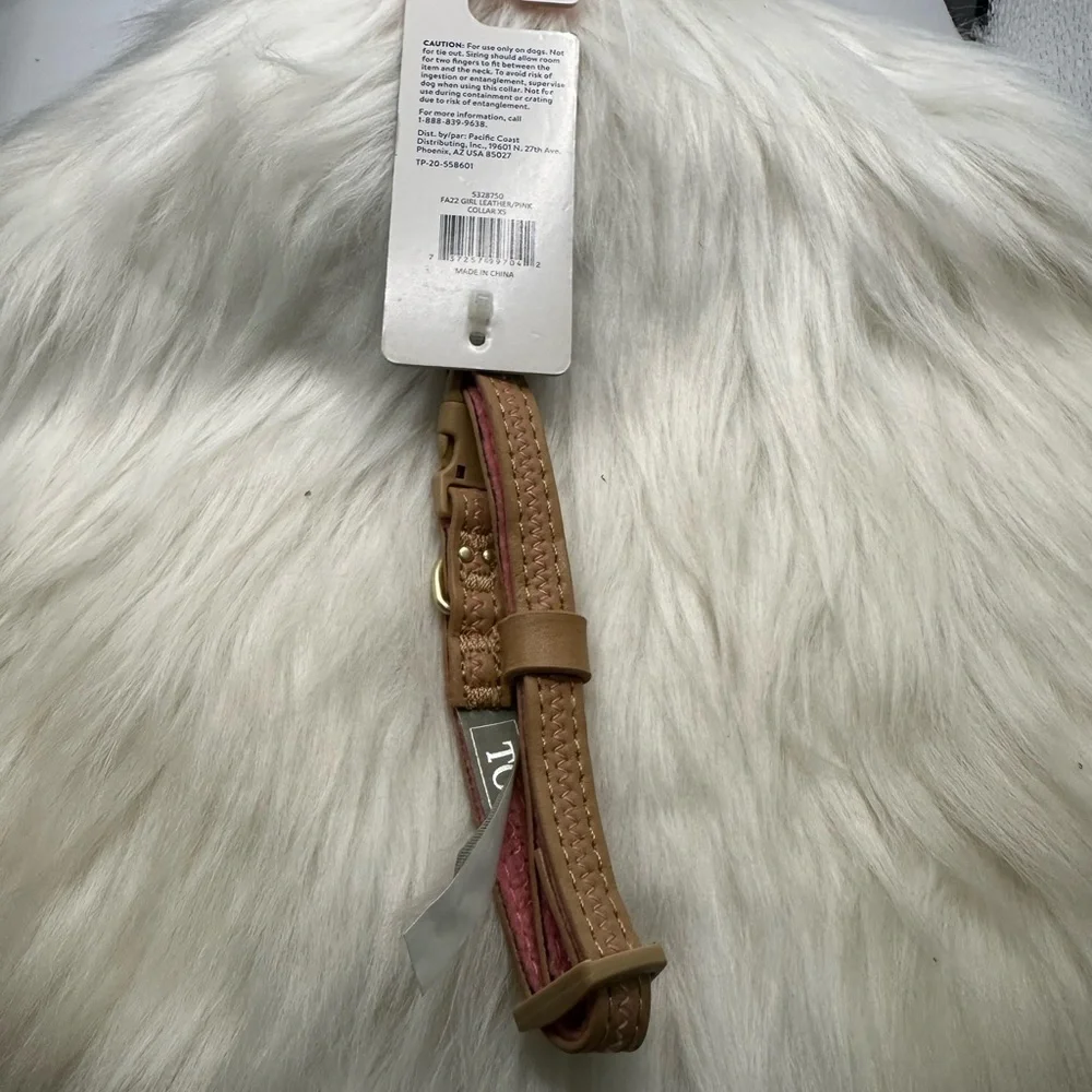 🩷5/$10 Top Paw Tan Fashion Collar for pets